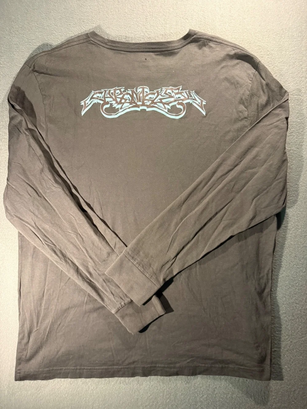The North Face Men's XL Long Sleeve T-Shirt Brown Cotton Casual